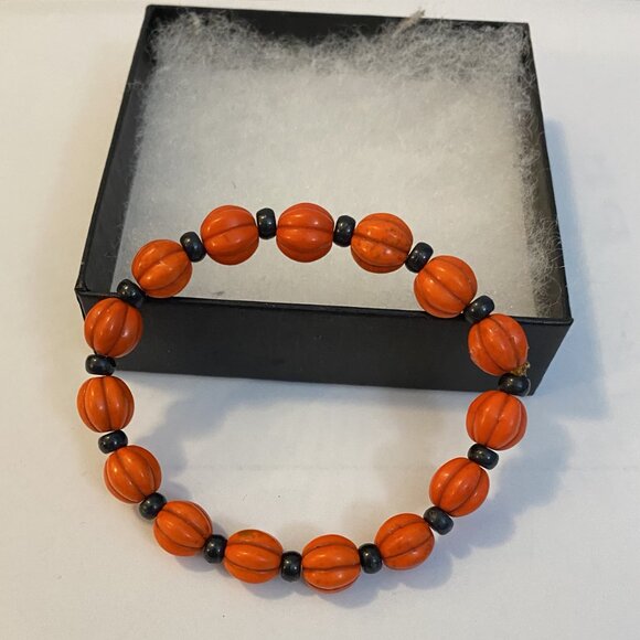 NEW Magnesite orange Fall bracelet - Picture 2 of 5